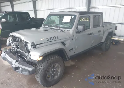 2023 Jeep Gladiator Willys 4X4 из США, поврежденный, VIN 1C6HJTAGXPL543031